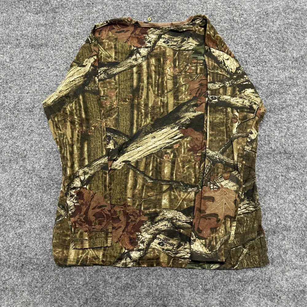 Mossy Oak Shirt Womens Size L Camo Break-Up Infinity Long Sleeve Crew Neck Tee
